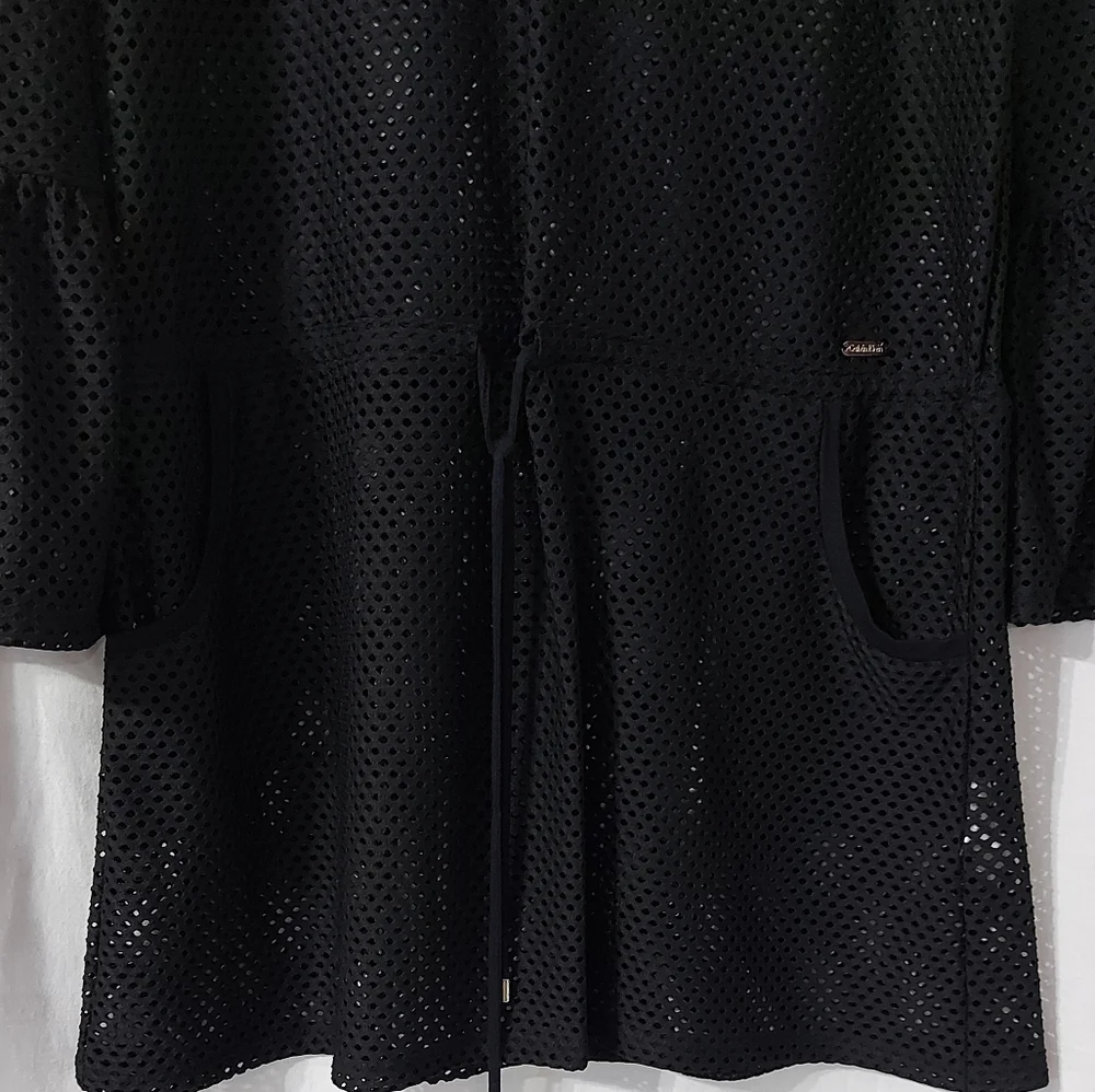 Calvin klein coverups size Large/XLarge Long sleeves color black - Picture 7 of 16
